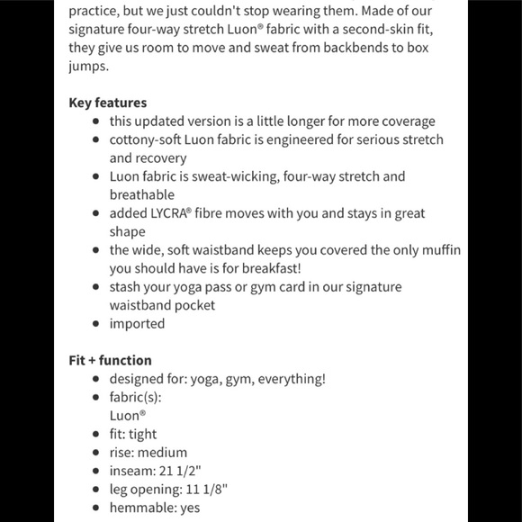 Lululemon Wunder Under crop ll - Picture 9 of 10